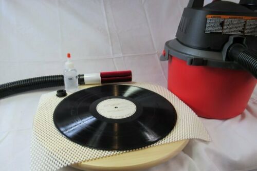 LP Vinyl Record Ultrasonic Cleaner Liftable Timing Turntable Washing  Machine